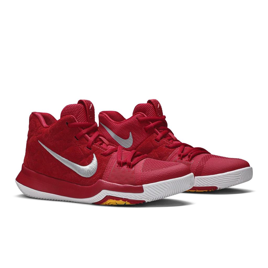 Nike Kyrie 3 Grade School 'University Red' (Unisex) University Red / Wolf Grey Kids' Basketball Shoes 859466 601