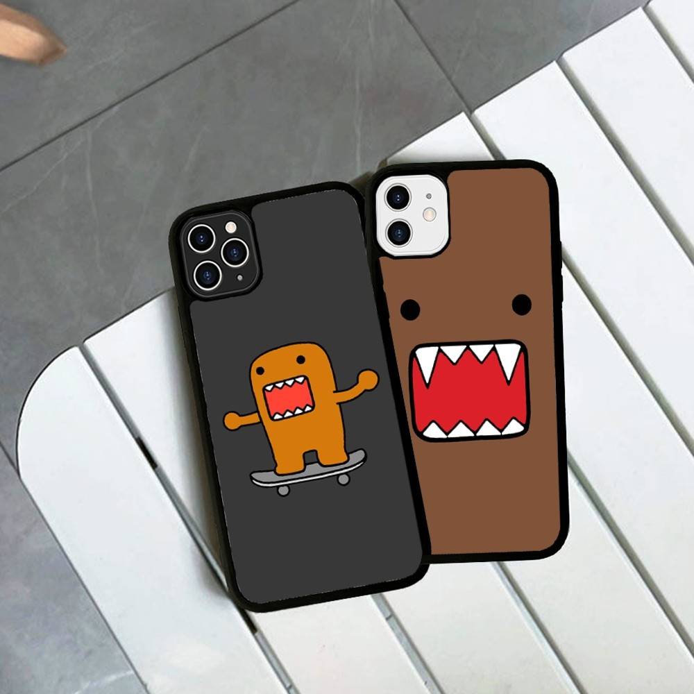 Cute Domo Kun For IPhone 17 16 15 14 13 12 11 Mini Pro Max Plus PC+TPU Back Phone Cover