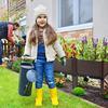 Plastic Elevated Planters for Raised Garden Bed with Legs for Outdoor Plants Box Kits with Drainage Holes for Patio Deck Balcon