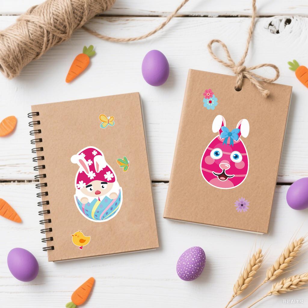 2026 Osterhase Ei Gesichtswechsel Aufkleber DIY Kreative Cartoon Aufkleber für Kinder