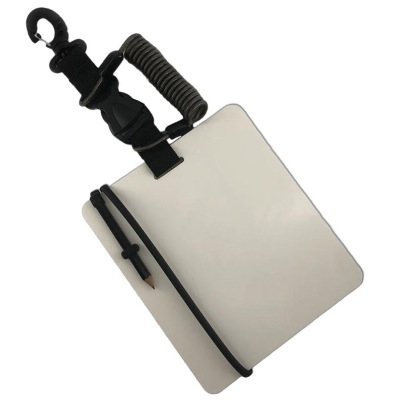 Scubas Diving Writing Slates Underwater Wordpad Writing Board with Pencil and Clip Snorkeling Record Board Easy to Use