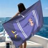 1pc Fun Cartoon T-Shaped Beach Towel Quick-drying Super Absorbent Suitable for Beach Pool GymSummer Gift for Friends Funny Emoji