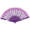 LED Luminous Lace Rose Folding Dance Fan - Chinese Style Wedding Accessory