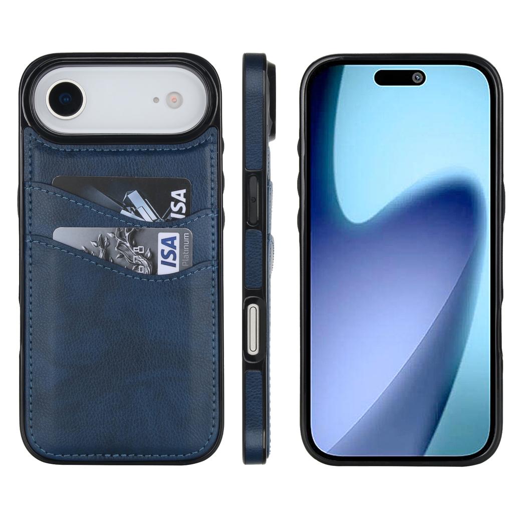 Luksusowe pionowe etui na telefon z miejscem na karty do iPhone 17 Pro Max 16 Plus 15 14 13 12 11 Odporne na wstrząsy Osłona chroniąca ekran i aparat