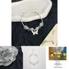 Exquisite Silver Butterfly Glass Bead Bracelet New Chinese Fashion For Women