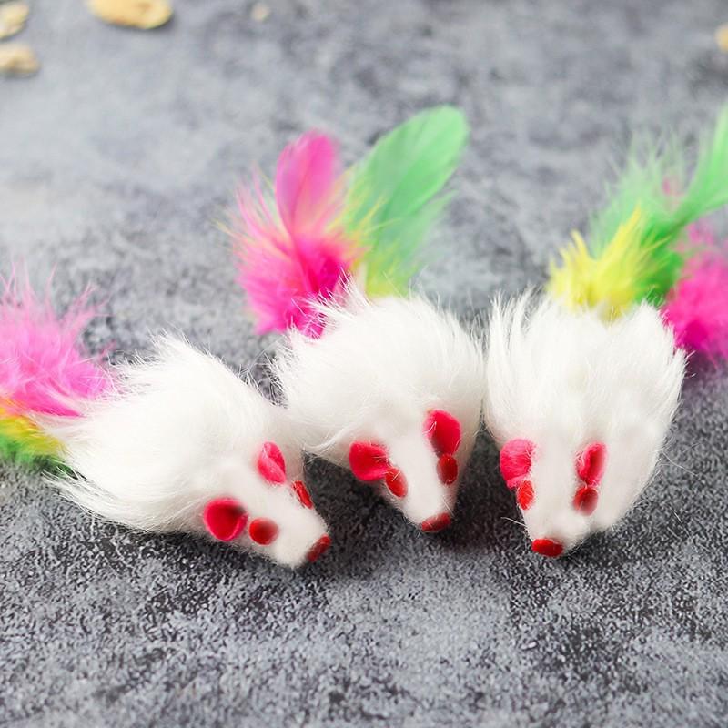 Catnip Mouse Teaser Toys: Scratch & Bite Resistant, Self-Playing Teething Toys for Cats