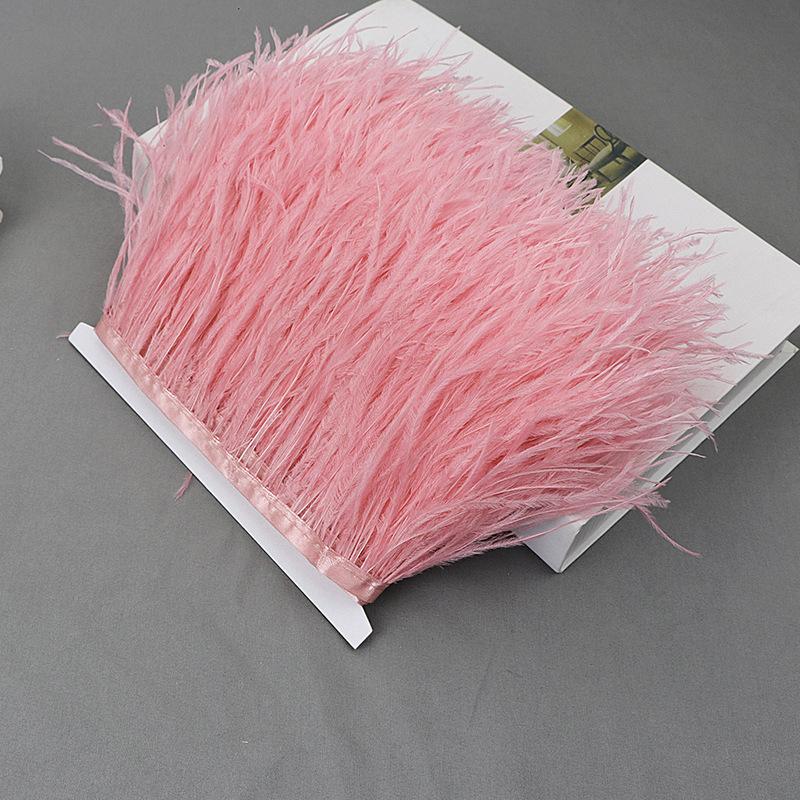 Ostrich Feather Lace Cloth Bandwidth 10-15Cm Stage Performance Clothing Decoration Accessories Lace Feather Ribbon