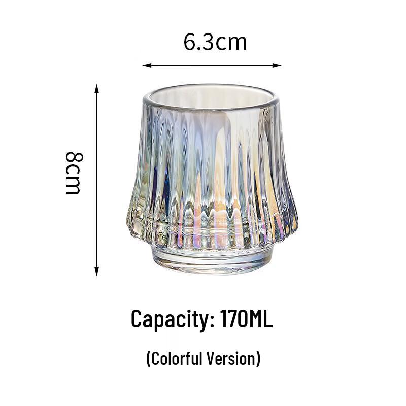 Fuji Mountain Inspired Glass Beer Cups, 200ml (4-Pack)