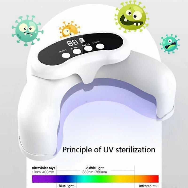 Foldable Fungal Nail Laser Light 30-LED Onychomycosis Repair Toenail Fingernail Care Device, 22 Blue