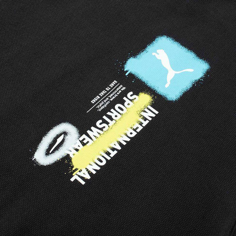 Puma Sweatshirts Men's Black Crew Neck Moderate Regular 536303-01
