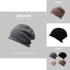 Ins-style Knit Beanie For Women Soft Cotton High-top Hat In Fashionable Colors