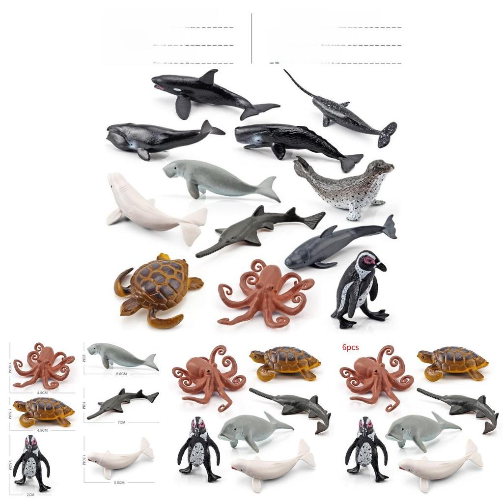 Ocean Animal Pvc Figure For Home Decor And Marine Life Study