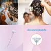 100 Stück Positionierungsnadeln Stecknadeln Kristall für Hochzeits Schmuck DIY Dekoration