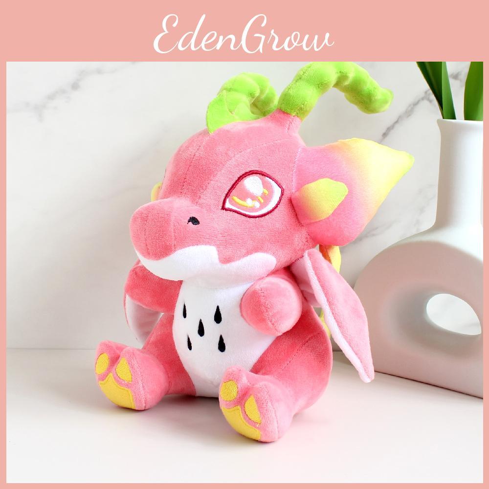 Dragon Fruit Macaroon Plush Toys Dinosaur Stuffed Doll Decoration Gift 20cm