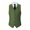 Men's Sleeveless Slim Fit Business Casual Suit Vest for Wedding Man