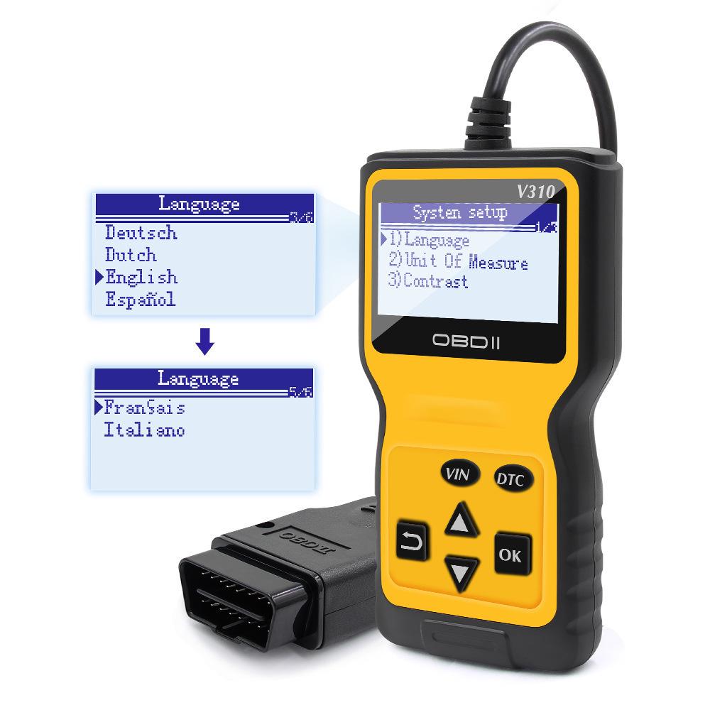 V310 OBD2 Car Diagnostic Tool & Fault Code Reader