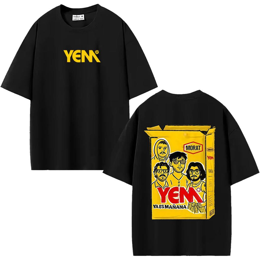 Band Morat Yem Ya Es Manana World Tour Merch T Shirt Clothes Hip Hop Pop Music T-shirts Cotton Casual Short Sleeve T-shirt