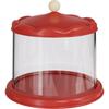 Rotating Cute Particle Display Case: Transparent PET Figurine Storage Rack