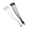 White/Black 20CM 4 In 1 USB C Charger Cable 4 Ports USB Splitter Charging Cable Type C Connector For Cellphone Smartphone Tablet