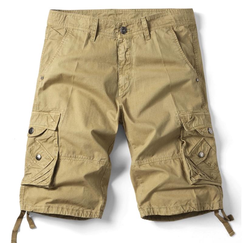 Mens Cargo Shorts Cotton Relaxed Fit Camouflage Camo Cargo Short