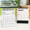 2024 Mini English Desk Calendar 12 Months Jan To Dec 2024 Twin-Wire Binding Portable Home Office School Monthly Schedule Planner Standing Desktop