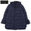 HANDEL Ruffled Hoodie Down Jacket 0 NavyUsed