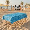 3PCS Odorless Ocean Theme Party Tablecloth Plastic Ocean Wave Table Cover  Beach