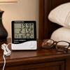 Hanging Desktop Table Clocks LCD Display Dual Temp Digital Humidity Monitor  Indoor Outdoor
