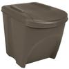 VidaXL Stackable Rubbish Bins 3 Pcs Grey 75 L Polypropylene 152198