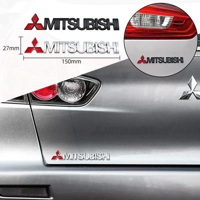 NEW Car Letter Sticker Tail Bumper Badge Rear Trunk Emblem For Evolution Lancer Grandis Outlander Triton Pajero ASX