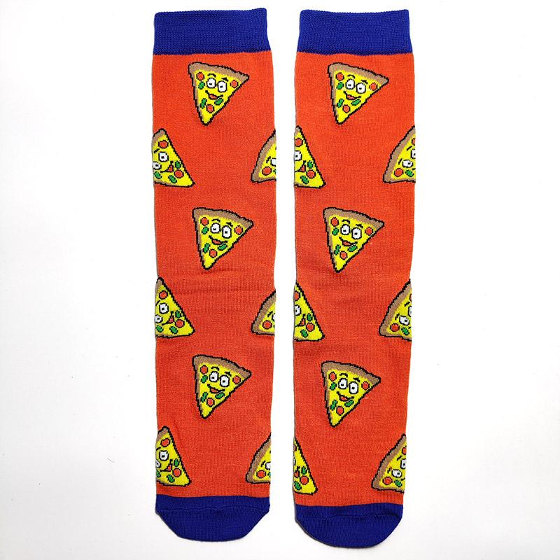 Men Socks Letter Stripe Star Goddess of Liberty Eagle Pattern Couple Socks Gourmet Burger Sandwich Pizza Funny Cotton Socks