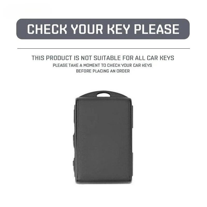 Carbon Fiber Car Key Case Shell Fob Cover  Styling Accessories Fit For Volvo S60 S90 V60 V90 Xc60 Xc90