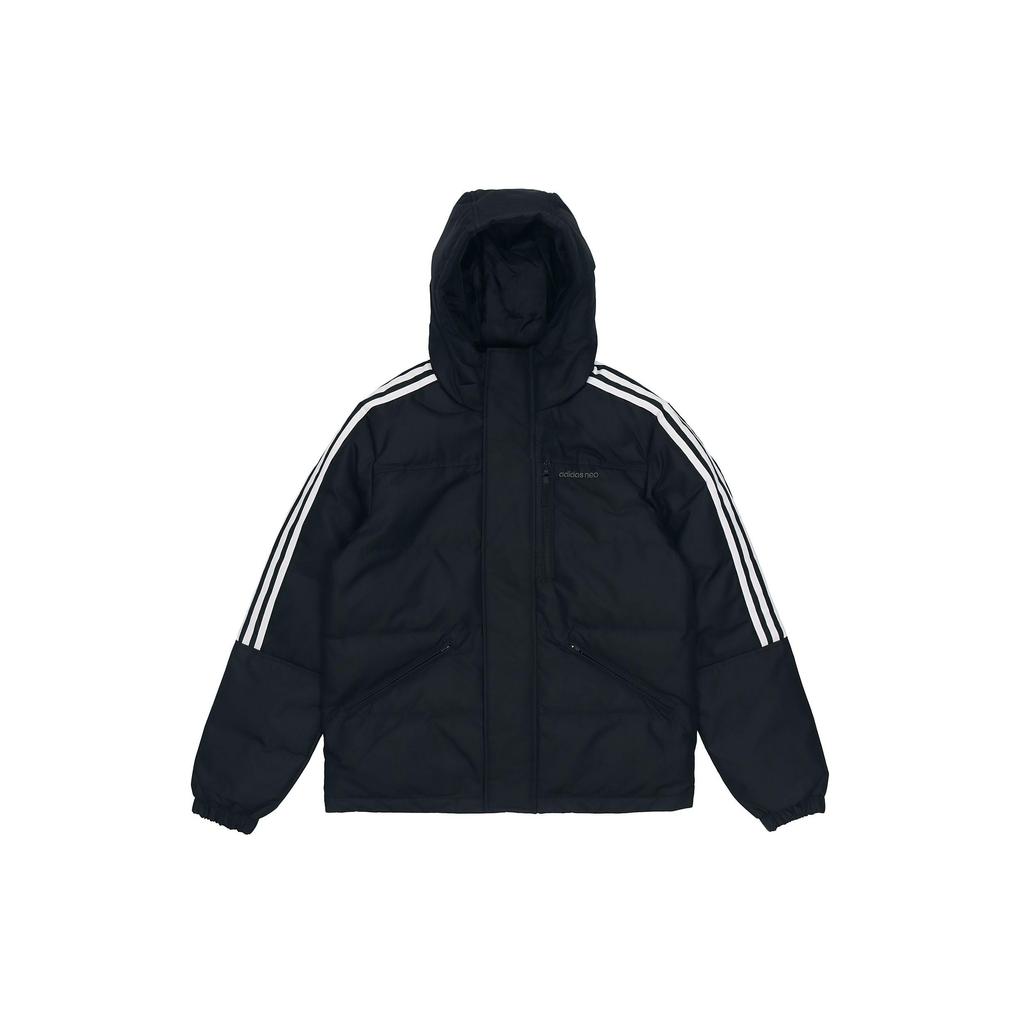 adidas Neo Down Jackets Men's Black Hooded Moderate Other H45292