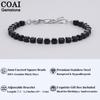 Koai 5mm Onyx Cubic Zirconia Power Stone Bracelet for Men