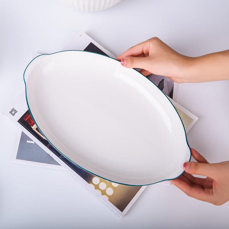 Jieyajie C168 Underglaze Ceramic Dinner Plate