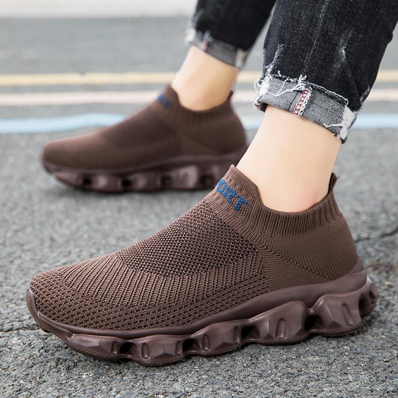 Women 2025 Vulcanized Shoes Breathable Mesh Lightweight Soft Soled Sports Shoes Men Flat Bottomed Platform Lace Up Casual Shoes