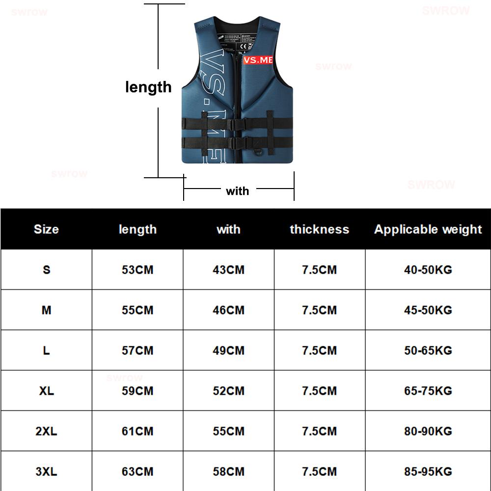 Life Jacket Kayak Adults Life Vest Surf Vest Ski Motorboats Wakeboard Raft Rescue Boat Vest Swimming Fishing Drift Life Jacket