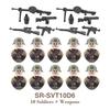 DIY WK2 Infanterie Sanitäter Soldat Motorrad Sowjetische US-Armee Militär Waffe Waffen Baustein Ziegel Kinder Kind Geschenke Spielzeug