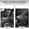 2026 Hot Interior Stickers Lexus Car Leather Armrest Box Pad Memory Foam Armrest Mat For Lexus F SPORT ES RX NX LS UX LM LX GX L