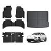 2024 Hyundai Kona EV 3D Floor Mats & TPE Trunk Backrest Mat Set