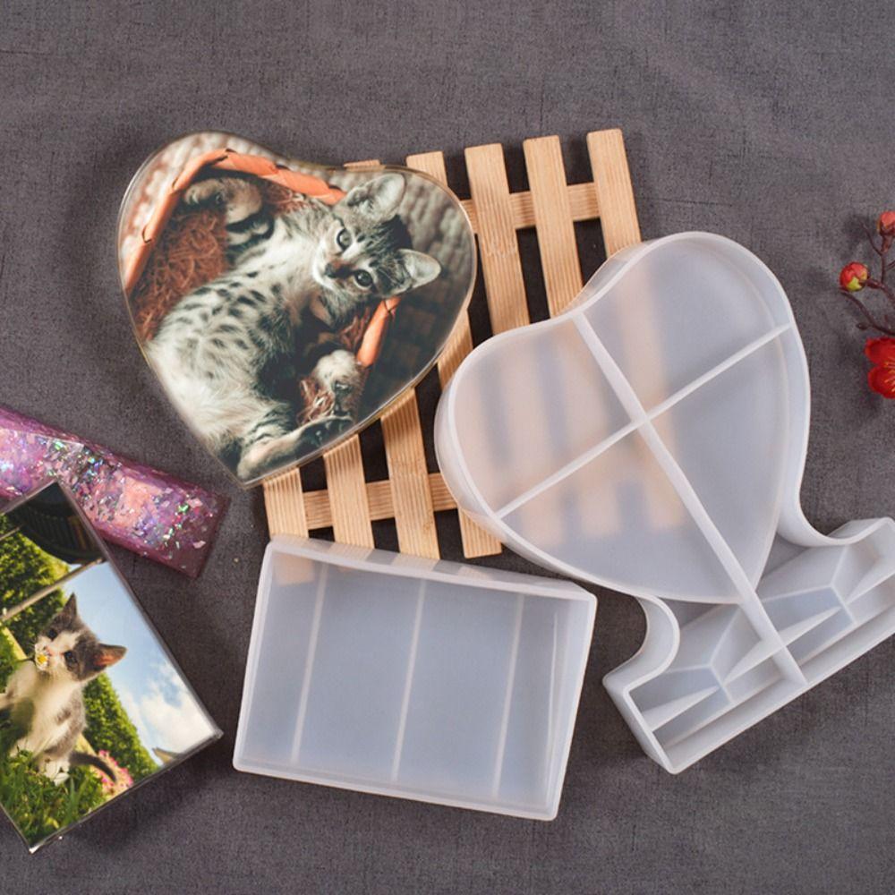 Love Heart Craft Handmade DIY Home Decoration Photo Frame Mold Silicone Mould Resin Epoxy Mold