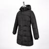 Cappotto imbottito con cappuccio di media lunghezza da donna Trojeman