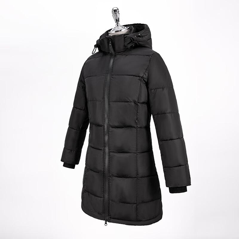 Cappotto imbottito con cappuccio di media lunghezza da donna Trojeman