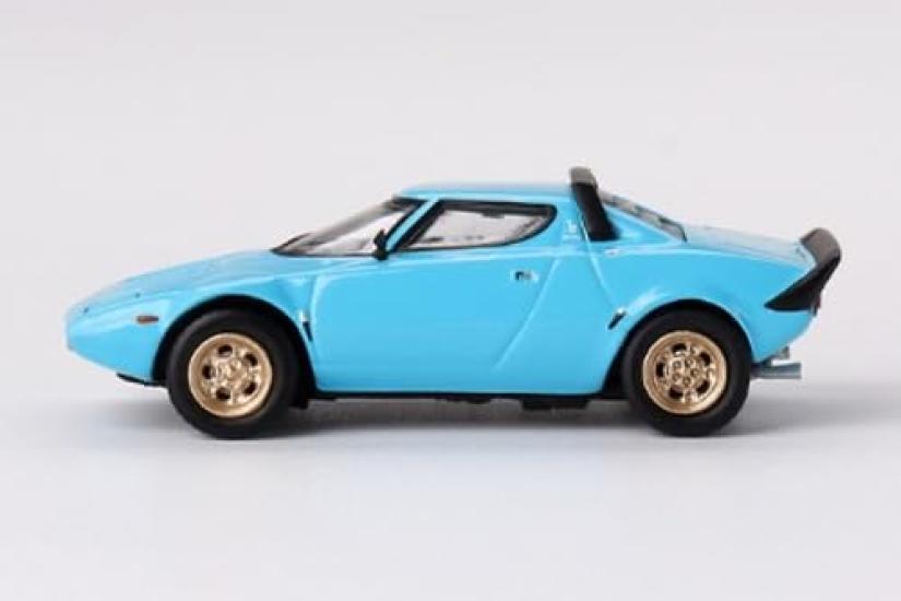 MINI GT Scale Lancia Stratos HF Stradale Azzurro Chiaro Finished Product 1/64 (Light Blue) (Left-Hand Drive)