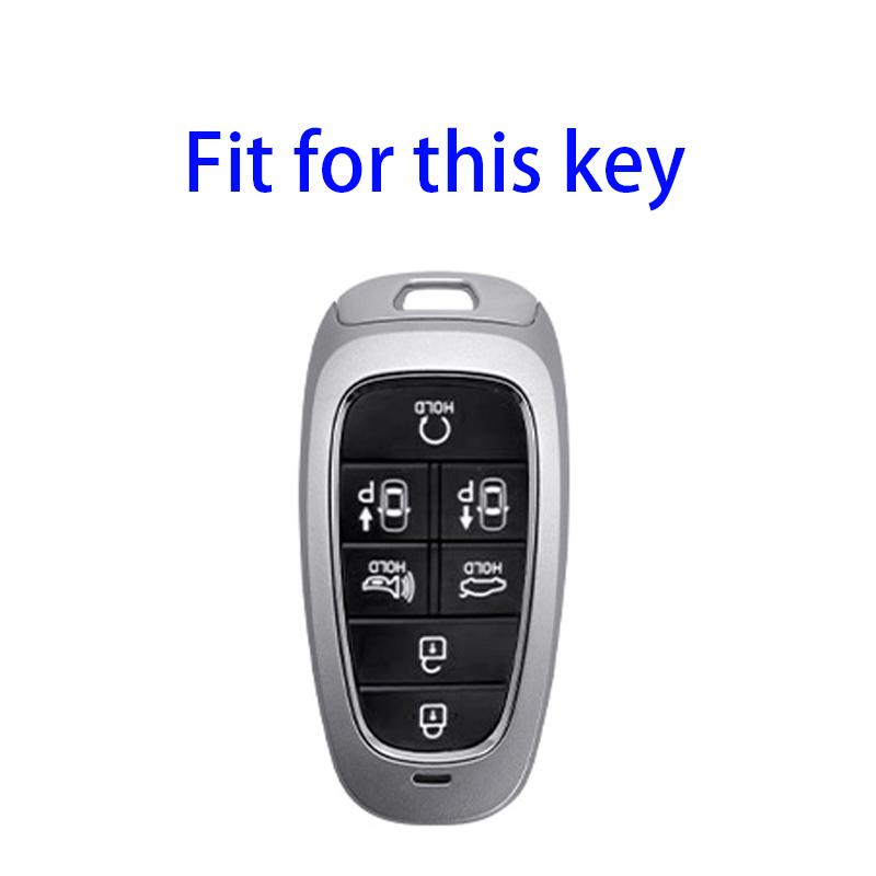 7 Tasten TPU Autoschlüsselhülle für Hyundai Sonata Nexo DN8 Santa Fe TM Tucson NX4 2020 2021 Hyundai Staria Hyundai Ioniq Schlüsseletui Zubehör