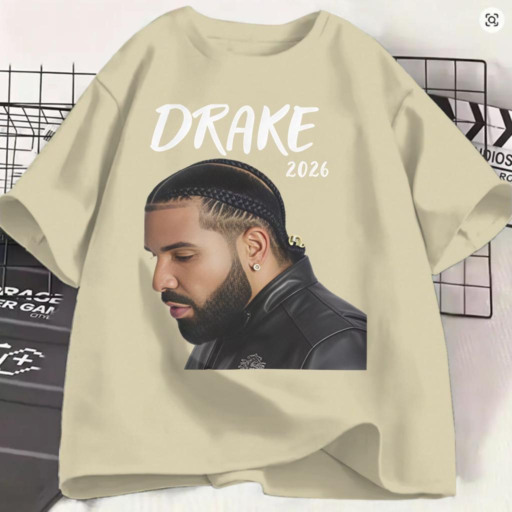 Rapper Drake Iceunisex Album 2026 Tshirt Summer Hippie T Shirts Unisex Cotton O Neck Plus Size 5xl Tees Shortsleeved Awesome Tops