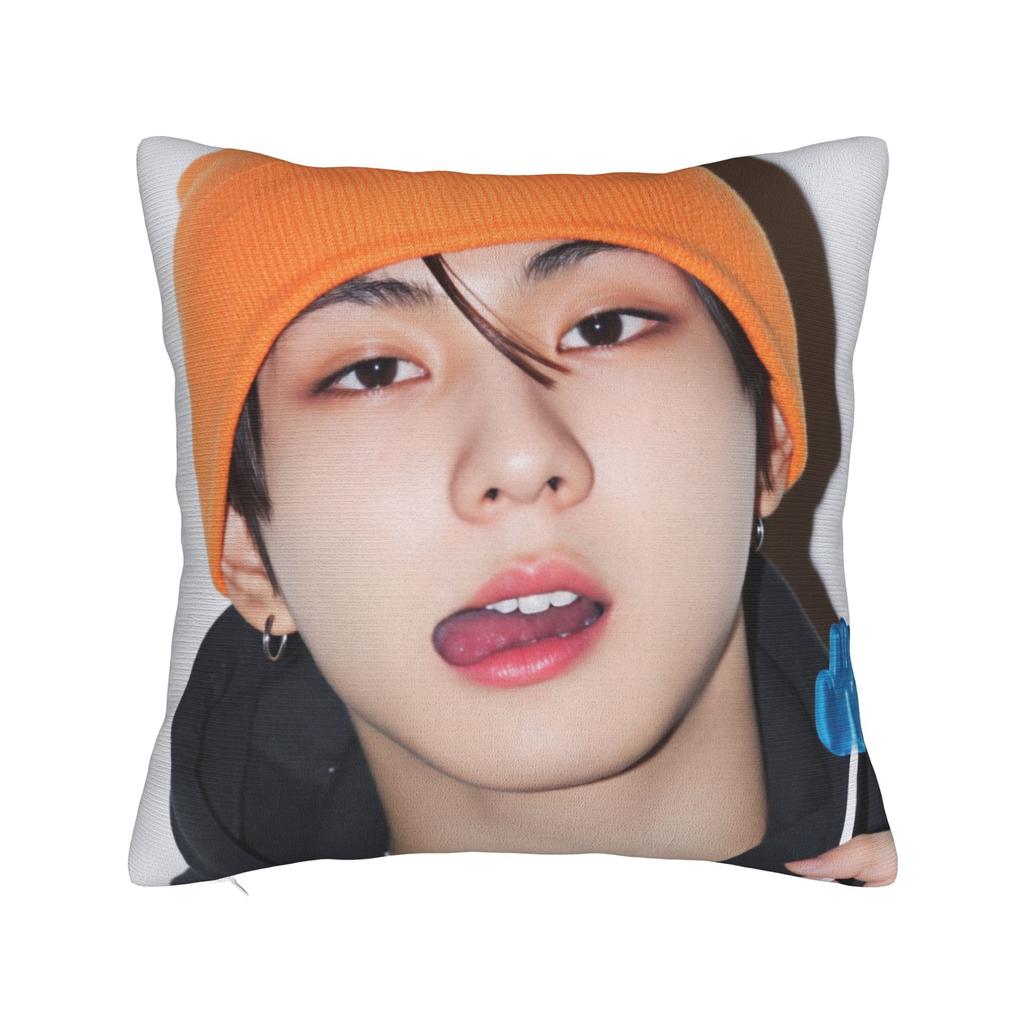 Jay Kpop Style Boy Pillowcases Novelty Pillow Case For Living Room Bed Chair Print Pillow Cover