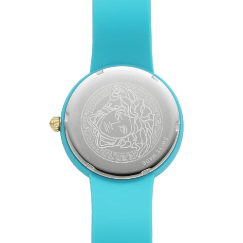 Versace MEDUSA POP Watch, Blue Dial, Quartz Movement, 3 ATM Water Resistance, Sapphire Crystal, 40mm, VE6G00423, Women's, Blue
