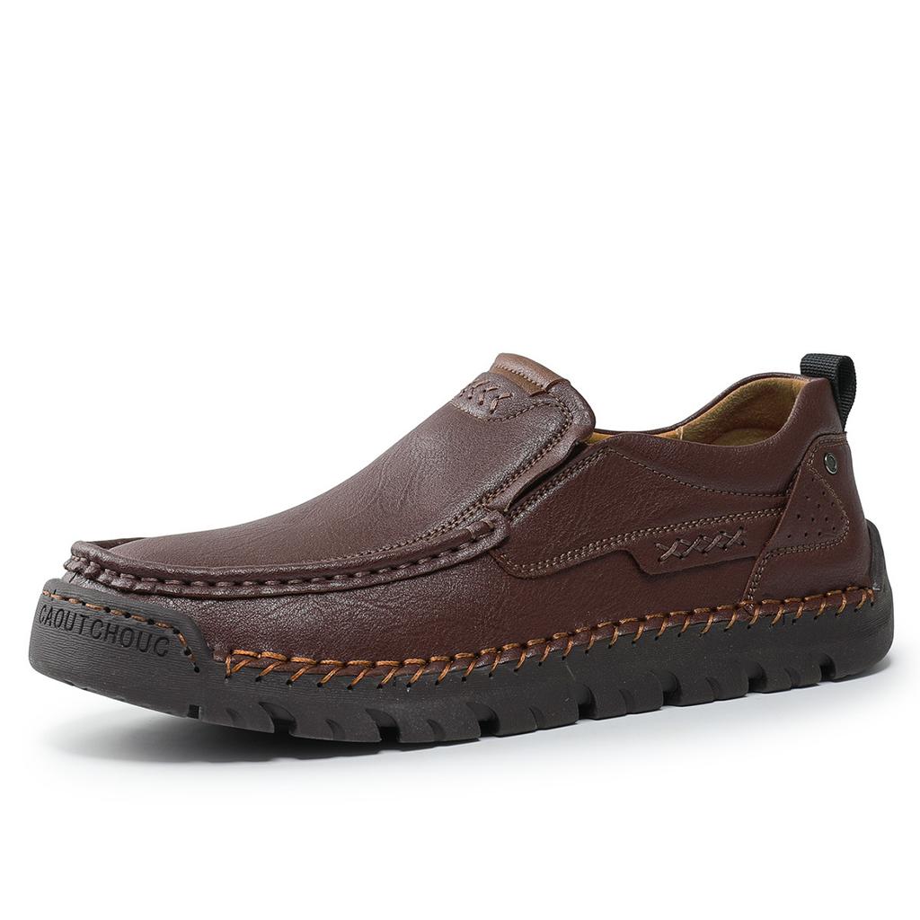 Moda 2025 Nuovi Mocassini da Uomo Traspiranti Slip on Scarpe da Guida Italiane Chaussure Homme Vera Pelle Uomo Scarpe Casual Fatte a Mano