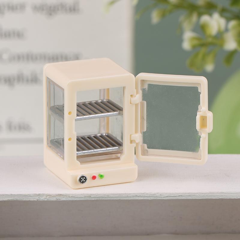 1/12 Dollhouse Bread Desserts Display Cabinet Model Dollhouse Mini Kitchen Furniture Decoration Dolls House Accessories